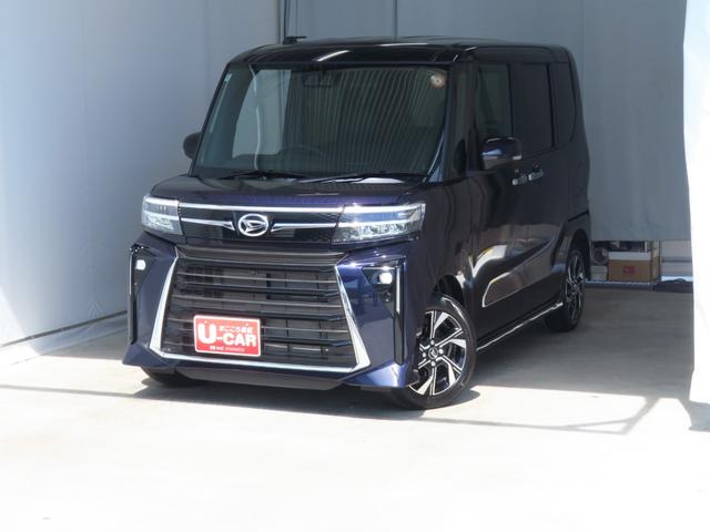 タントカスタムＸ　１年間無料保証両側パワースライドドア　コーナーセンサー　ワンオーナー　ＩＳＴＯＰ　元試乗車　電動格納ミラー　ＬＥＤヘッドライト　バックカメラ　衝突安全ボディ　電動パーキングブレーキ　キーフリー　オートエアコン（三重県）の中古車
