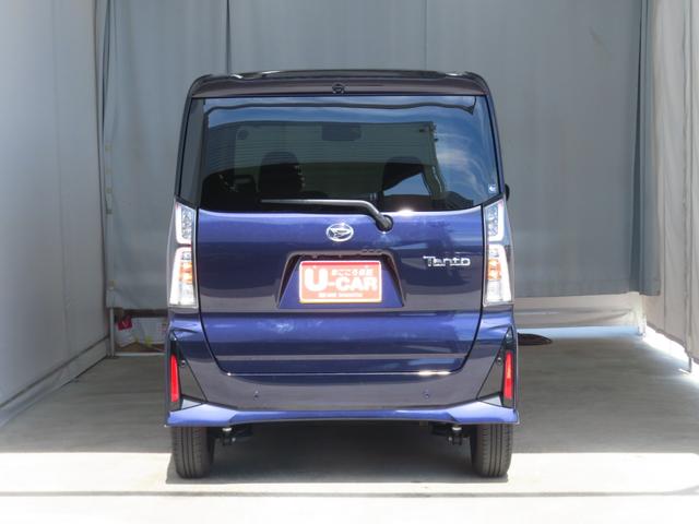 タントカスタムＸ　１年間無料保証両側パワースライドドア　コーナーセンサー　ワンオーナー　ＩＳＴＯＰ　元試乗車　電動格納ミラー　ＬＥＤヘッドライト　バックカメラ　衝突安全ボディ　電動パーキングブレーキ　キーフリー　オートエアコン（三重県）の中古車