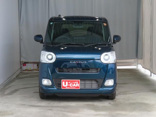 ムーヴキャンバスセオリーＧターボ　届出済未使用車　キーフリー　１年間無料保証電動パーキングブレーキ　コーナーセンサー　純正９型ディスプレイオーディオ　パノラマカメラ　Ｂｌｕｅｔｏｏｔｈ対応　両側パワースライドドア　シ−トヒ−タ−　フルセグ　ＬＥＤヘッドライト　電格ドアミラー（三重県）の中古車