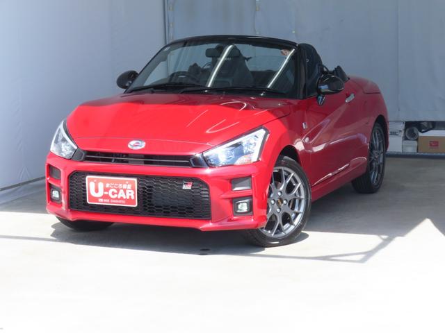 コペンＧＲ　スポーツ　　届出済未使用車　キーフリー　１年間無料保証コーナーセンサー　アイドリングストップ　運転席・助手席シートヒーター　ＬＥＤヘッドライト　記録簿　オートエアコン　パワーウィンドウ　ＧＲ専用ＭＯＭＯハンドル　ＧＲ専用レカロシート　ＢＢＳホイール（三重県）の中古車