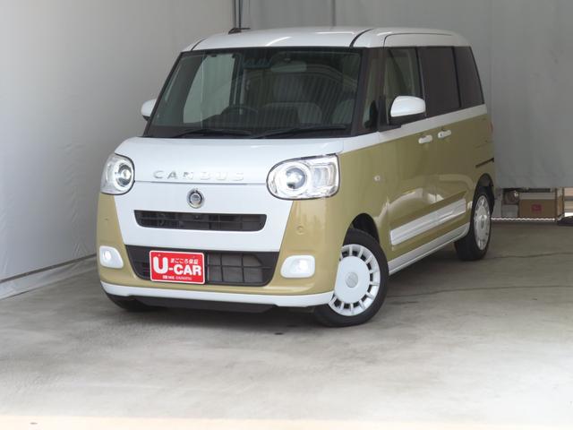 ムーヴキャンバスストライプスGターボ 両側パワースライドドア 1年間無料保証電動パーキングブレーキ コーナーセンサー 地デジ シートヒータ USB ETC キーフリー ワンオーナー パノラマカメラ 前後ドラレコ 純正9型ディスプレイオーディオ Bluetooth対応(三重県)の中古車