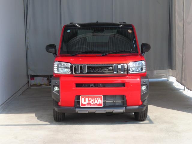 タフトＧターボ　ダーククロムベンチャー　キーフリー　１年間無料保証届出済未使用車　電動パーキングブレーキ　電動格納ミラー　誤発進抑制機能　Ｂｌｕｅｔｏｏｔｈ　シートヒーター　ワンオーナー　ＴＶ　純正９型ディスプレイオーディオ　パノラマカメラ　コーナーセンサー（三重県）の中古車