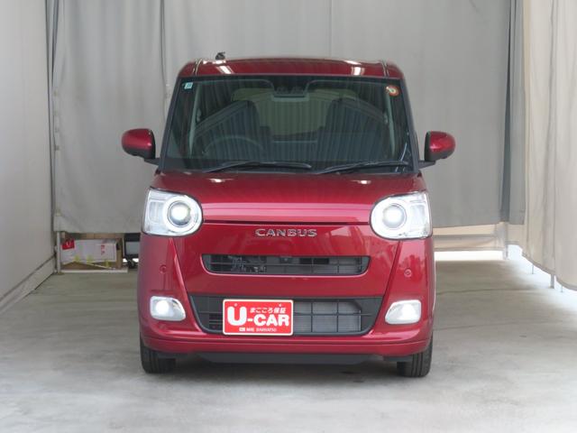 ムーヴキャンバスセオリーＧターボ　　　　　　　届出済未使用車　１年間無料保証電動パーキングブレーキ　コーナーセンサー　純正９型ディスプレイオーディオ　パノラマカメラ　両側パワースライドドア　Ｂｌｕｅｔｏｏｔｈ　シ−トヒ−タ−　地デジ　電格ドアミラー　ＨＤＭＩ接続　キーフリー（三重県）の中古車