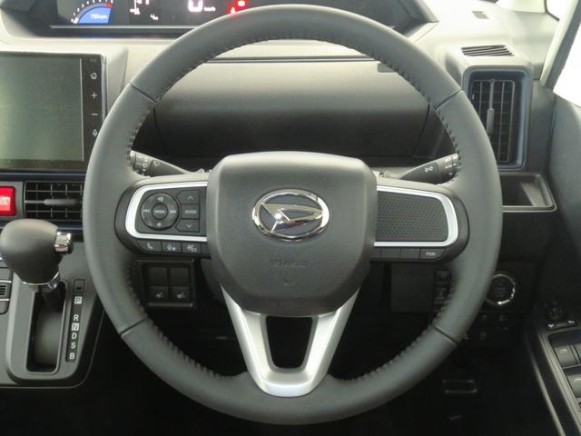 タントＸターボ　　　届出済未使用車　パノラマカメラ　１年間無料保証電動パーキングブレーキ　コーナーセンサー　パーキングアシスト　シ−トヒ−タ−　ブルートゥース　ＬＥＤライト　ＴＶ　１オーナー　純正９型ディスプレイオーディオ　キーフリー　助手席側パワースライドドア（三重県）の中古車