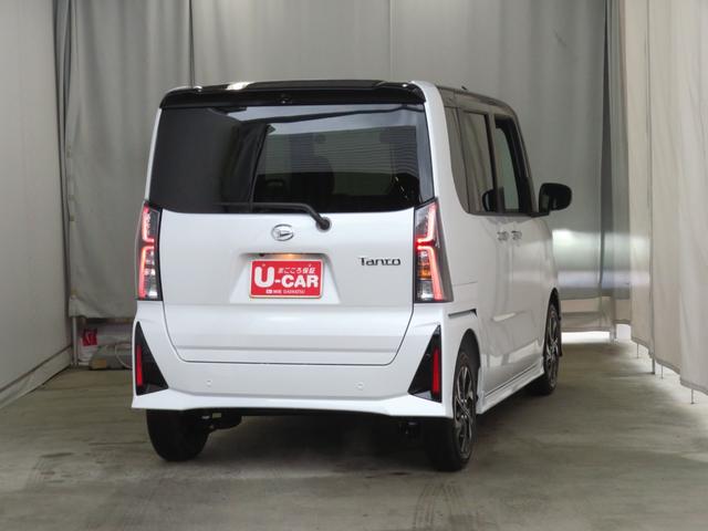 タントカスタムＸ　　　運転席・助手席シートヒーター　１年間無料保証コーナーセンサー　両側パワースライドドア　ワンオーナー　ＩＳＴＯＰ　元試乗車　ＬＥＤヘッドライト　電動パーキングブレーキ　パノラマカメラ　キーフリー　オートエアコン　電動格納ミラー　パワーウィンドウ（三重県）の中古車