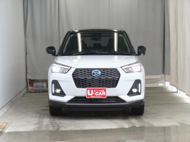 ロッキープレミアムG HEV バックカメラ 1年間無料保証電動パーキングブレーキ コーナーセンサー BT接続 Aストップ 電動格納式ドアミラー 地デジ 1オーナー 純正9型ディスプレイオーディオ 運転席・助手席シートヒーター キーフリー オートエアコン(三重県)の中古車