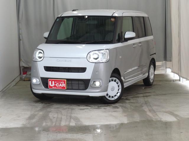 ムーヴキャンバスストライプスG 運転席・助手席シートヒーター 1年間無料保証電動パーキングブレーキ コーナーセンサー 電動格納ミラー Bluetooth対応 試乗車UP 地デジ ワンオーナー キーフリー 純正9型ディスプレイオーディオ バックカメラ 両側パワースライドドア(三重県)の中古車