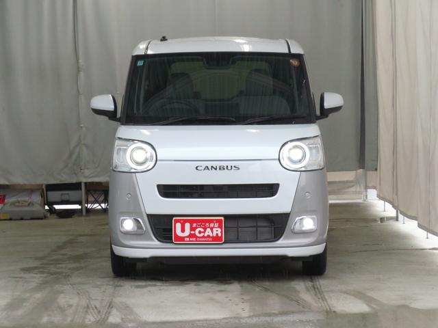 ムーヴキャンバスストライプスG 運転席・助手席シートヒーター 1年間無料保証電動パーキングブレーキ コーナーセンサー 電動格納ミラー Bluetooth対応 試乗車UP 地デジ ワンオーナー キーフリー 純正9型ディスプレイオーディオ バックカメラ 両側パワースライドドア(三重県)の中古車