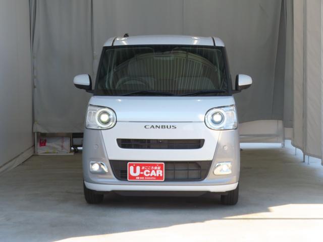 ムーヴキャンバスストライプスＧ　純正７型ナビ　パノラマカメラ　１年間無料保証電動パーキングブレーキ　コーナーセンサー　電動格納ミラー　Ｂｌｕｅｔｏｏｔｈ　ＵＳＢ接続　地デジ　ＤＶＤ　ワンオーナー　前後ドラレコ　キーフリー　運転席・助手席シートヒーター　両側パワースライドドア（三重県）の中古車