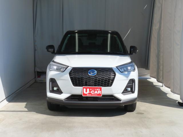 ロッキープレミアムG HEV バックカメラ 1年間無料保証電動パーキングブレーキ コーナーセンサー 純正9型ディスプレイオーディオ キーフリー 運転席・助手席シートヒーター オートエアコン BT接続 電格ドアミラー 地デジ 1オーナー LEDヘッドライト(三重県)の中古車