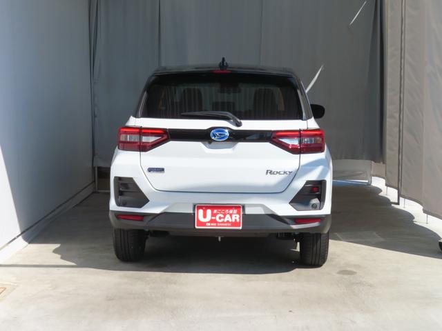 ロッキープレミアムG HEV バックカメラ 1年間無料保証電動パーキングブレーキ コーナーセンサー 純正9型ディスプレイオーディオ キーフリー 運転席・助手席シートヒーター オートエアコン BT接続 電格ドアミラー 地デジ 1オーナー LEDヘッドライト(三重県)の中古車