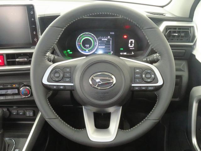 ロッキープレミアムG HEV バックカメラ 1年間無料保証電動パーキングブレーキ コーナーセンサー 純正9型ディスプレイオーディオ キーフリー 運転席・助手席シートヒーター オートエアコン BT接続 電格ドアミラー 地デジ 1オーナー LEDヘッドライト(三重県)の中古車