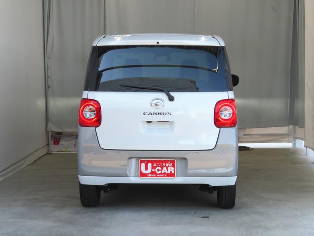 ムーヴキャンバスストライプスG 運転席・助手席シートヒーター 1年間無料保証電動パーキングブレーキ コーナーセンサー 電動格納ミラー 試乗車UP ワンオーナー キーフリー 衝突安全ボディ LEDヘッドライト パノラマカメラ 両側パワースライドドア オートエアコン(三重県)の中古車