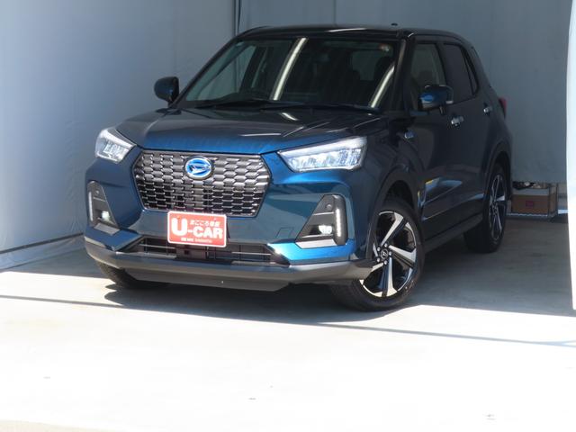 ロッキープレミアムＧ　ＨＥＶ　　　　　　バックカメラ　１年間無料保証電動パーキングブレーキ　コーナーセンサー　ＢＴ接続　Ａストップ　電動格納式ドアミラー　フルセグテレビ　１オーナー　純正９型ディスプレイオーディオ　運転席・助手席シートヒーター　オートエアコン（三重県）の中古車