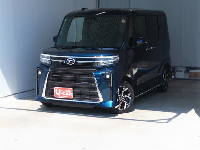 タントカスタムX 純正9型ディスプレイオーディオ 1年間無料保証両側パワースライドドア コーナーセンサー 電動パーキングブレーキ ワンオーナー バックカメラ Bluetooth対応 元試乗車 電動ミラー 地デジ LEDヘッドライト 運転席・助手席シートヒーター(三重県)の中古車