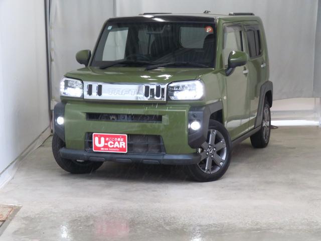 タフトGターボ 純正7型ナビ パノラマカメラ 1年間無料保証電動パーキングブレーキ コーナーセンサー Bluetooth USB接続 Aストップ ETC 電格ミラー 1オーナー 地デジ LEDヘッドライト 前後ドラレコ 運転席・助手席シートヒーター キーフリー(三重県)の中古車