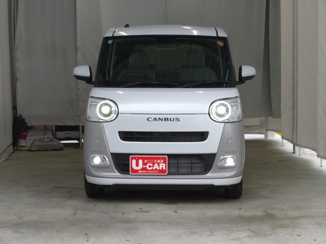 ムーヴキャンバスストライプスG 運転席・助手席シートヒーター 1年間無料保証電動パーキングブレーキ コーナーセンサー 電動格納ミラー Bluetooth対応 試乗車UP 地デジ ワンオーナー キーフリー 純正9型ディスプレイオーディオ バックカメラ 両側パワースライドドア(三重県)の中古車