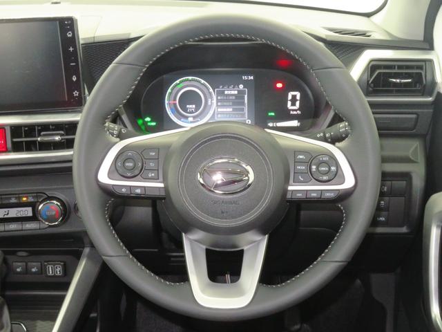 ロッキープレミアムG HEV バックカメラ 1年間無料保証電動パーキングブレーキ コーナーセンサー BT 地デジ LEDヘッドランプ 電動格納式ドアミラー HDMI接続 USBポート 運転席・助手席シートヒーター キーフリー 純正9型ディスプレイオーディオ(三重県)の中古車