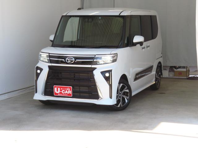タントカスタムX 純正9型ナビ パノラマカメラ 1年間無料保証電動パーキングブレーキ コーナーセンサー 両側PSD BT接続 1オーナ 地デジ 電格ミラー ISTOP USB接続 ETC 前後ドラレコ キーフリー 運転席・助手席シートヒーター オートエアコン(三重県)の中古車