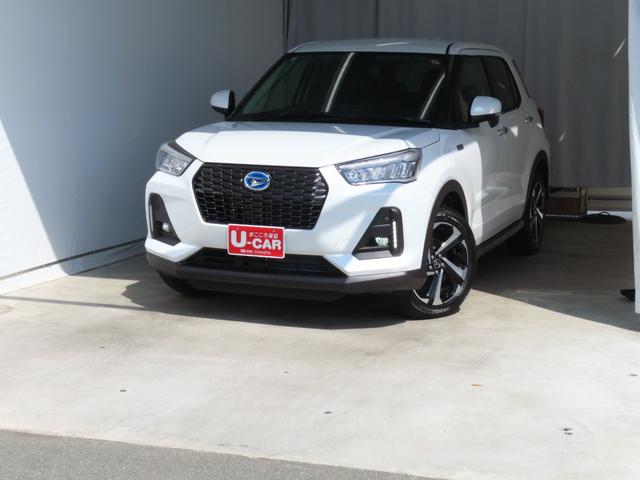 ロッキープレミアムＧ　ＨＥＶ　　　　　　バックカメラ　１年間無料保証電動パーキングブレーキ　コーナーセンサー　ＢＴ　地デジ　ＬＥＤヘッドランプ　電動格納式ドアミラー　ＨＤＭＩ接続　ＵＳＢポート　運転席・助手席シートヒーター　キーフリー　純正９型ディスプレイオーディオ（三重県）の中古車