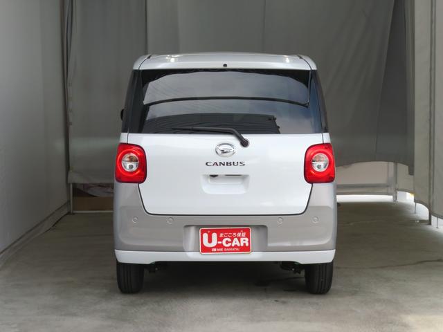 ムーヴキャンバスストライプスＧ　運転席・助手席シートヒーター　１年間無料保証電動パーキングブレーキ　コーナーセンサー　ＢＴ接続　電動格納ミラー　元試乗車　ＬＥＤヘットライト　地デジ　純正９型ディスプレイオーディオ　バックカメラ　キーフリー　ＨＤＭＩ接続　両側パワースライドドア（三重県）の中古車