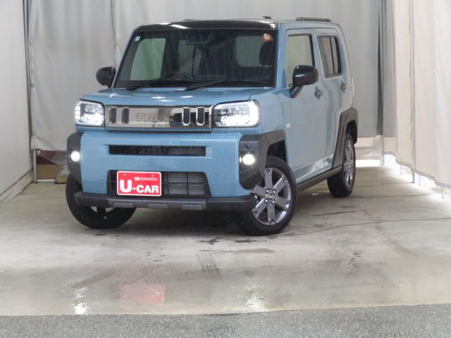 タフトＧ　ダーククロムベンチャー　　パノラマカメラ　１年間無料保証元ディーラー試乗車　試電動パーキングブレーキ　コーナーセンサー　ＢＬＵＥＴＯＯＴＨ　シートヒーター　ＵＳＢ接続　車線逸脱警報装置　キーフリー　フルセグ　純正９型ディスプレイオーディオ　ＨＤＭＩ接続（三重県）の中古車
