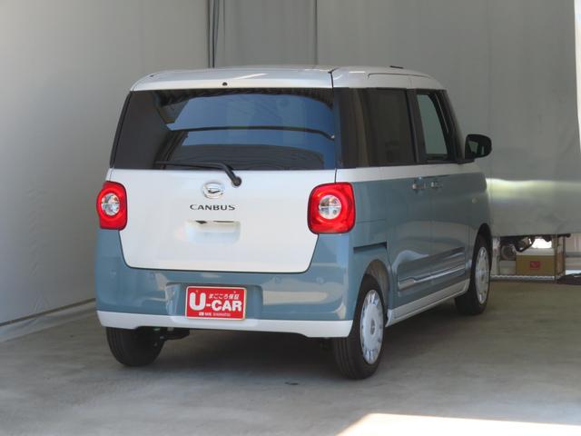 ムーヴキャンバスストライプスＧ　運転席・助手席シートヒーター　１年間無料保証電動パーキングブレーキ　コーナーセンサー　ＢＴ接続　電動格納ミラー　元試乗車　ＬＥＤヘットライト　地デジ　Ｐスタート　純正９型ディスプレイオーディオ　バックカメラ　ＨＤＭＩ接続　両側パワースライドドア（三重県）の中古車