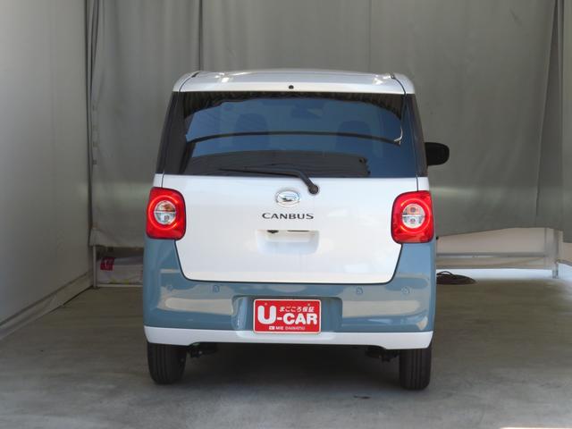 ムーヴキャンバスストライプスＧ　運転席・助手席シートヒーター　１年間無料保証電動パーキングブレーキ　コーナーセンサー　ＢＴ接続　電動格納ミラー　元試乗車　ＬＥＤヘットライト　地デジ　Ｐスタート　純正９型ディスプレイオーディオ　バックカメラ　ＨＤＭＩ接続　両側パワースライドドア（三重県）の中古車