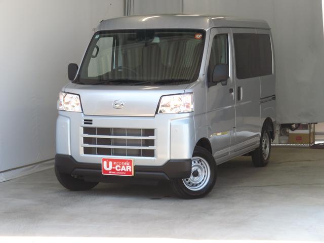 ハイゼットカーゴＤＸ　　　２ＷＤ　ＣＶＴ　マニュアルエアコン　１年間無料保証コーナーセンサー　アイドリングストップ　元試乗車　両側スライドドア　記録簿　ワンオーナー　キーレス　ハイビームアシスト　オートライト　パワーウィンドウ　レベリング　純正フロアマット（三重県）の中古車