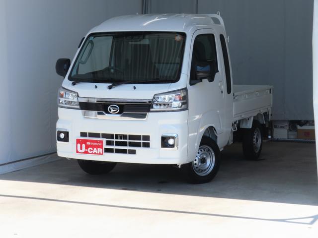 ハイゼットトラックジャンボエクストラ　　　　　　４ＷＤ　ＣＶＴ　１年間無料保証デフロック　キーフリー　元ディーラー代車　コーナーセンサー　ゲートチェーン　あゆみ板掛け　荷台作業照明　マニュアルエアコン　パワーウィンドウ　アイドリングＳ　電動格納式ミラー　ＬＥＤヘットライト（三重県）の中古車