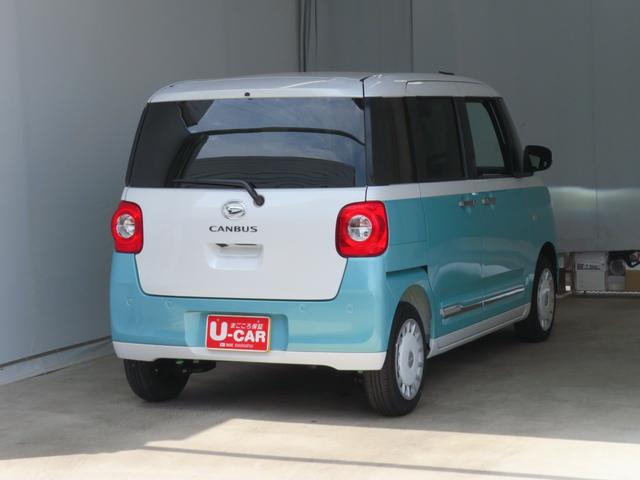 ムーヴキャンバスストライプスＧ　運転席・助手席シートヒーター　１年間無料保証電動パーキングブレーキ　コーナーセンサー　ＢＴ接続　電動格納ミラー　元試乗車　地デジ　Ｐスタート　純正９型ディスプレイオーディオ　バックカメラ　両側パワースライドドア　オートエアコン　ＨＤＭＩ接続（三重県）の中古車