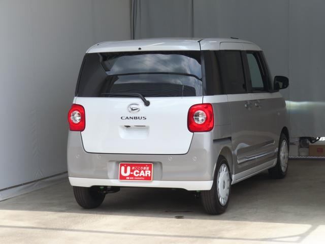 ムーヴキャンバスストライプスＧ　運転席・助手席シートヒーター　１年間無料保証電動パーキングブレーキ　コーナーセンサー　元試乗車　地デジ　純正９型ディスプレイオーディオ　バックカメラ　ＨＤＭＩ接続　両側パワースライドドア　オートエアコン　Ｂｌｕｅｔｏｏｔｈ対応　Ｐスタート（三重県）の中古車