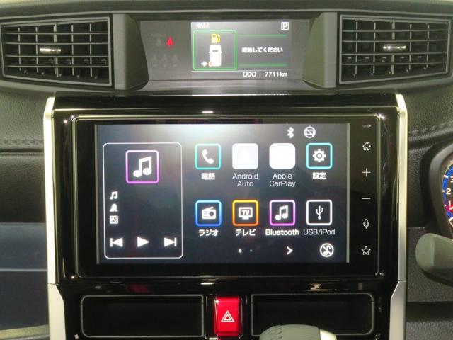 トールカスタムG ターボ パノラマカメラ 1年間無料保証電動パーキングブレーキ コーナーセンサー 電動格納式ドアミラー LEDライト キーフリー 1オーナー 地デジ I−STOP 純正9型ディスプレイオーディオ 両側パワースライドドア HDMI接続(三重県)の中古車