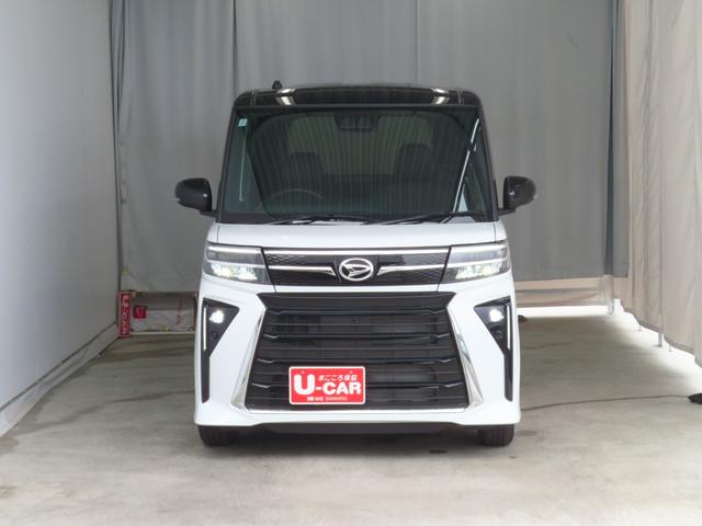 タントカスタムX 届出済未使用車 オートエアコン 1年間無料保証電動パーキングブレーキ コーナーセンサー 元試乗車 1オーナー 電格ミラー 前席シートヒーター LEDヘッドライト キ−フリ− バックカメラ パワーウィンドウ 両側パワースライドドア(三重県)の中古車