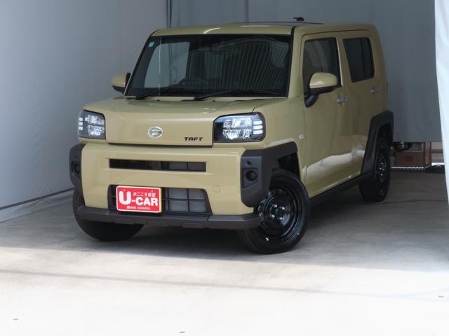 タフトＸ　　　　　　届出済未使用車　オートエアコン　１年間無料保証電動パーキングブレーキ　コーナーセンサー　展示車　電動格納ドアミラー　アイドリングストップ　Ｂカメラ　記録簿　車線逸脱警報　ＬＥＤヘットライト　１オーナー　キーフリー　スカイルーフ　パワーウィンドウ（三重県）の中古車
