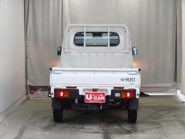 ハイゼットトラックスタンダード　４ＷＤ　５ＭＴ　届出済未使用車　１年間無料保証コーナーセンサー　アイドリングストップ　ワンオーナー車　整備記録簿　パワステ　車線逸脱警報　オートライト　あゆみ板掛け　レベリング　ＡＭ／ＦＭラジオ　衝突回避支援ブレーキ　ペダル踏み間違い抑制（三重県）の中古車