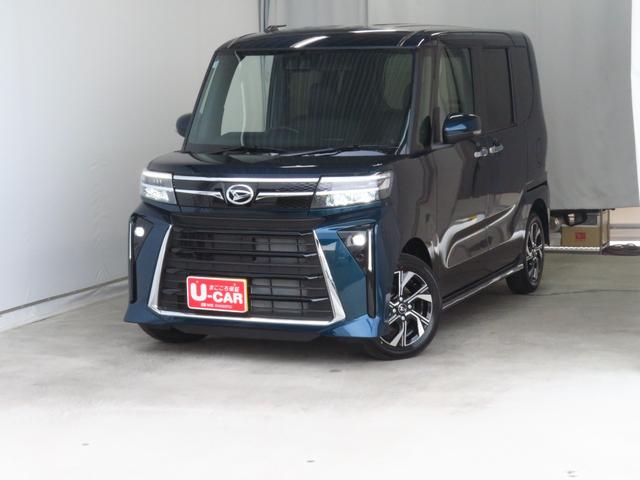 タントカスタムＸ　　届出済未使用車　オートエアコン　１年間無料保証電動パーキングブレーキ　コーナーセンサー　両側ＰＳＤ　元試乗車　１オーナー　電格ミラー　ＩＳＴＯＰ　パワーウィンドウ　前席シートヒーター　ＬＥＤヘッドライト　キ−フリ−　バックカメラ（三重県）の中古車