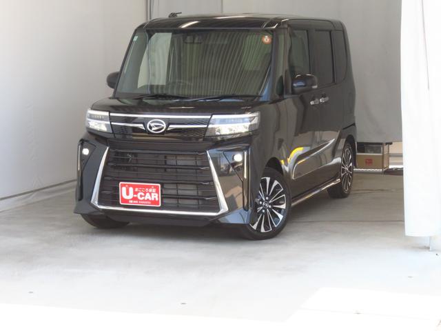 タントカスタムＲＳリミテッド　　　　オートエアコン　１年間無料保証電動パーキングブレーキ　コーナーセンサー　車線逸脱警報　ＥＴＣ　シートヒーター　アイドリングストップ　記録簿　ＬＥＤヘッドライト　バックカメラ　ターボ　両側パワースライドドア　電動格納ミラー（三重県）の中古車