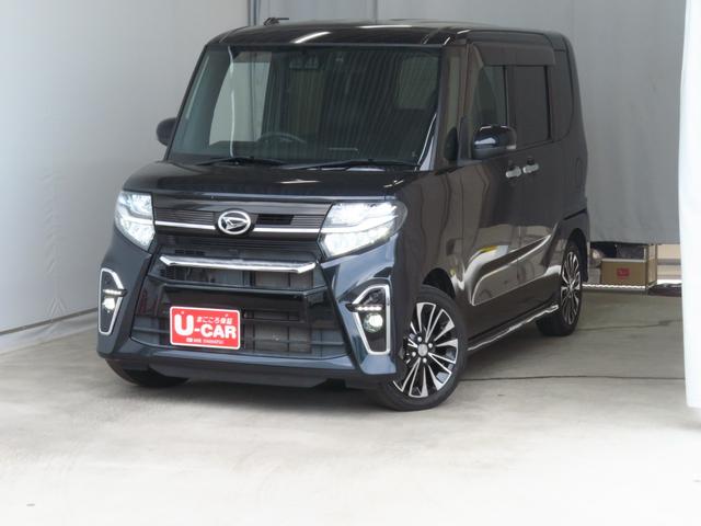 タントカスタムＲＳ　　　純正９型ナビ　バックカメラ　１年間無料保証両側パワースライドドア　コーナーセンサー　電格ミラー　オートエアコン　ＤＶＤ再生　ＥＴＣ　Ｂｌｕｅｔｏｏｔｈ　地デジ　ＵＳＢ入力　シートヒータ　前後ドラレコ　キーフリー　車内イルミネーション（三重県）の中古車