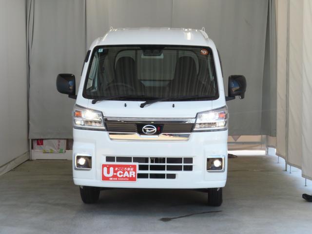 ハイゼットトラックジャンボエクストラ 4WD CVT 1年間無料保証デフロック キーフリー コーナーセンサー 荷台作業照明 ゲートプロテクター ゲートチェーン あゆみ板掛け マニュアルエアコン パワーウィンドウ 展示試乗車 電動ミラー ワンオーナー 記録簿(三重県)の中古車