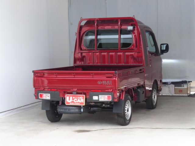 ハイゼットトラックジャンボエクストラ　　４ＷＤ　届出済未使用車　１年間無料保証デフロック　キーフリー　コーナーセンサー　ゲートチェーン　あゆみ板掛け　マニュアルエアコン　パワーウィンドウ　　　電動格納ミラー　ＬＥＤヘッドライト　衝突回避支援ブレーキ　ペダル踏み間違い抑制　ＣＶＴ（三重県）の中古車