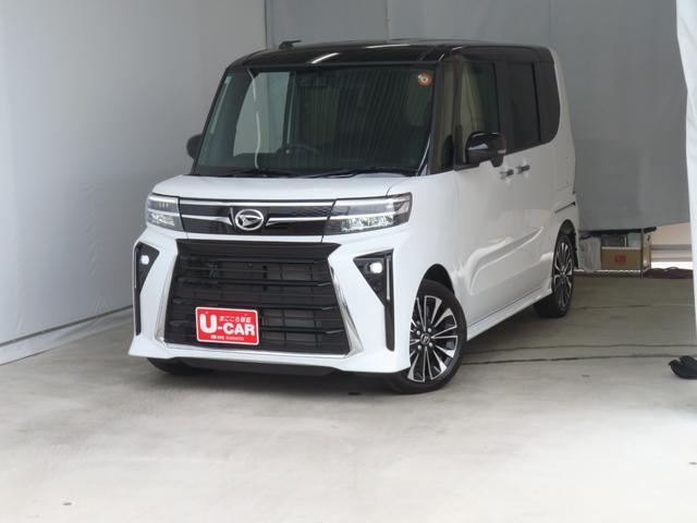 タントカスタムRS 運転席・助手席シートヒーター 1年間無料保証電動パーキングブレーキ コーナーセンサー キーフリー 点検記録簿 ワンオ−ナ− パノラマカメラ 電動格納ミラー 両側パワースライドドア オートエアコン LEDヘッドライト 衝突回避支援ブレーキ(三重県)の中古車