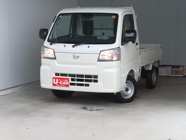 ハイゼットトラックスタンダード 4WD 5MT 届出済未使用車 1年間無料保証荷台ゴムマット レベリング キーフリー あゆみ板掛け パワーウィンドウ マニュアルエアコン 純正フロアマット AM/FMラジオ プッシュスタート 点検記録簿 コーナーセンサー 電動格納ミラー(三重県)の中古車