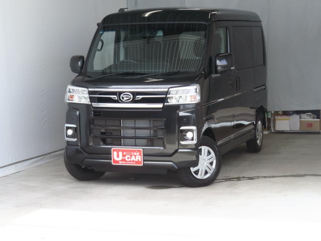 アトレーRS 2WD CVT 届出済未使用車 1年間無料保証両側パワースライドドア コーナーセンサー 1オーナー キーフリー 電動格納ドアミラー プッシュスタート LEDヘッドライト ターボエンジン Bカメラ オートエアコン パワーウィンドウ(三重県)の中古車