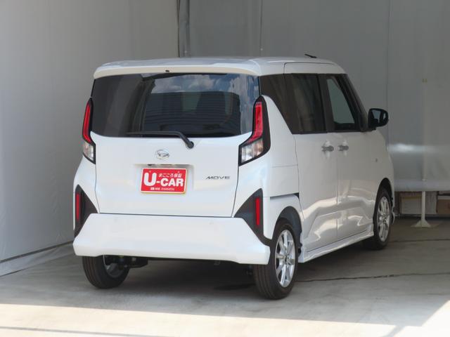 ムーヴG 届出済未使用車 オートエアコン 1年間無料保証電動パーキングブレーキ コーナーセンサー 助手席側パワースライドドア キーフリー 電動格納ミラー 衝突回避支援ブレーキ 試乗車UP 車線逸脱警報 バックカメラ LEDヘッドライト ワンオーナー(三重県)の中古車
