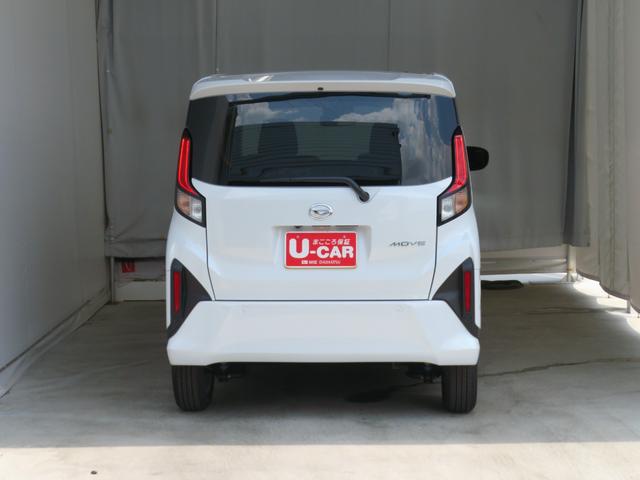 ムーヴG 届出済未使用車 オートエアコン 1年間無料保証電動パーキングブレーキ コーナーセンサー 助手席側パワースライドドア キーフリー 電動格納ミラー 衝突回避支援ブレーキ 試乗車UP 車線逸脱警報 バックカメラ LEDヘッドライト ワンオーナー(三重県)の中古車