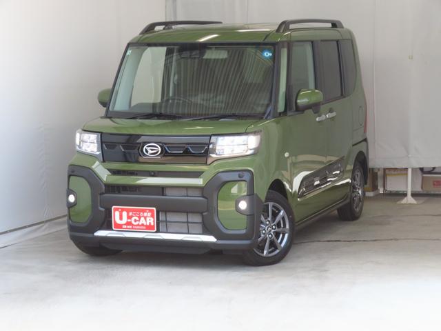 タントファンクロスリミテッド 届出済未使用車 1年間無料保証電動パーキングブレーキ コーナーセンサー 純正9型ディスプレイオーディオ パノラマカメラ 運転席・助手席シートヒーター キーフリー TV Bluetooth 両側パワースライドドア ETC 1オーナー(三重県)の中古車