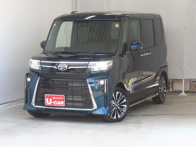 タントカスタムＲＳ　　運転席・助手席シートヒーター　１年間無料保証電動パーキングブレーキ　コーナーセンサー　パノラマカメラ　キーフリー　両側パワースライドドア　　電動格納ミラー　ＬＥＤヘットライト　オートエアコン　衝突回避支援ブレーキ　ペダル踏み間違い抑制（三重県）の中古車