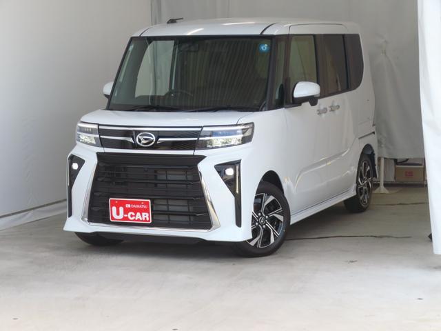 タントカスタムＸリミテッド　両側パワースライドドア　１年間無料保証電動パーキングブレーキ　コーナーセンサー　純正９型ディスプレイオーディオ　Ｂｌｕｅｔｏｏｔｈ　シートヒーター　電格ミラー　ワンオーナー　ＥＴＣ　キーフリー　ＬＥＤヘッドライト　地デジ　パノラマカメラ（三重県）の中古車