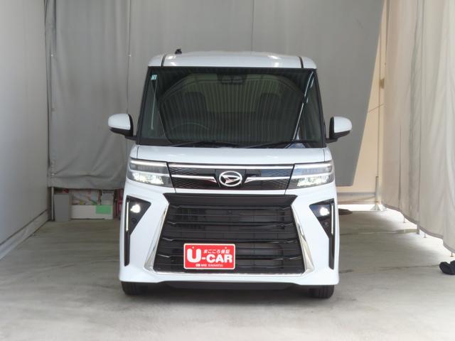 タントカスタムX 届出済未使用車 オートエアコン 1年間無料保証電動パーキングブレーキ コーナーセンサー 両側パワースライドドア 衝突回避支援ブレーキ 展示車 1オーナー 電動格納式ミラー シートヒーター LEDヘッドライト バックカメラ Aストップ キーフリー(三重県)の中古車